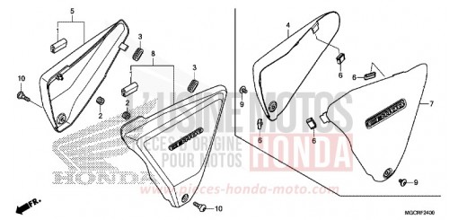COUVERCLE LATERAL CB1100NAJ de 2018